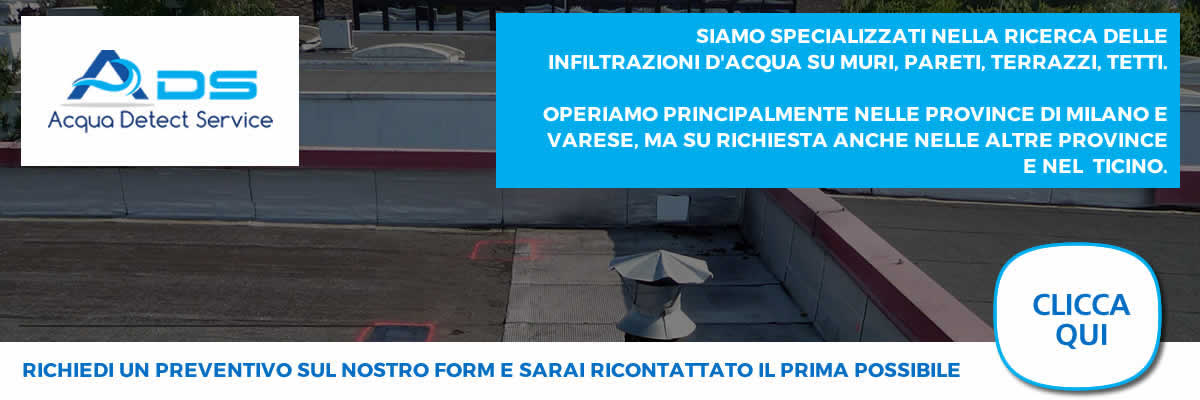 richiedi preventivo ricerca infiltrazioni acqua nel comune di Venegono Superiore, ADS